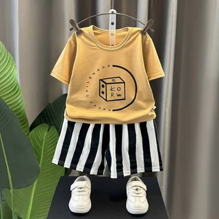 ✨✨ชุดเสื้อยืดฤดูร้อนสำหรับเด็ก ใส่เล่นสบายไม่ระคายเคือง หลากหลายสีสัน✨✨พร้อมส่งในประเทศ