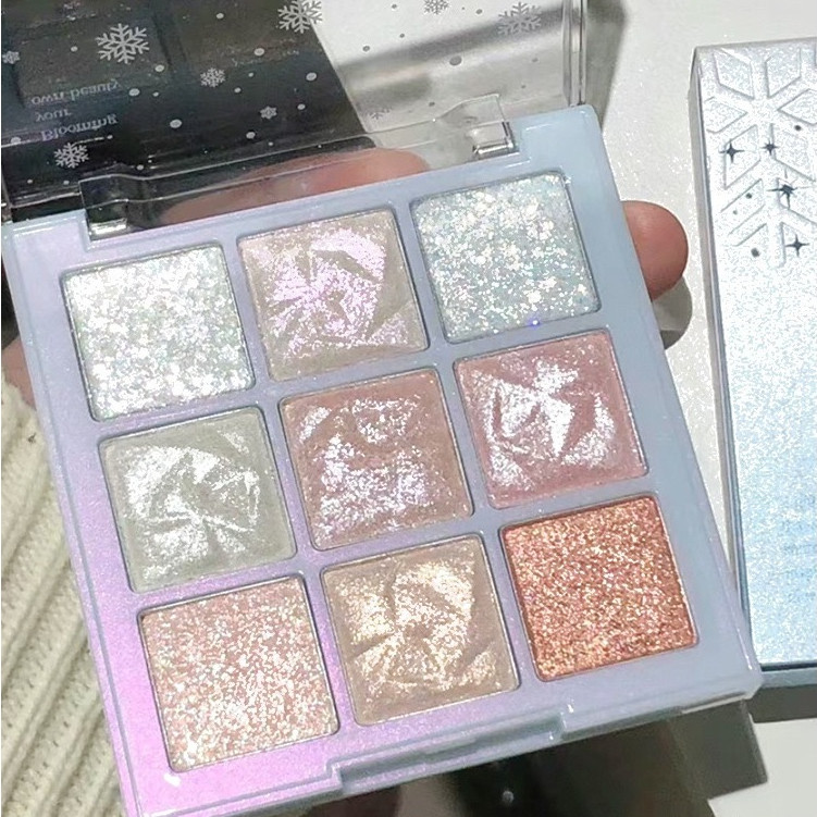 “SR-shop” Eyeshadow Disc Powder Palette พาเลททาตา9สี แต่งตาสวยหรูในกล่องนี้ Y7122