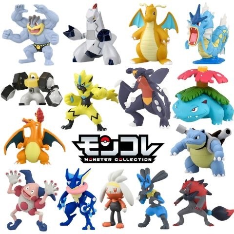 ใหม่ TOMY Pokemon Action FIGURE MEGA gyarados Charmander ASH greninja รูปเดสก์ท็อปตกแต่งรถ Dashboard ของเล่นของขวัญเด็กตุ๊กตาตุ๊กตา Pokemon ของเล่น