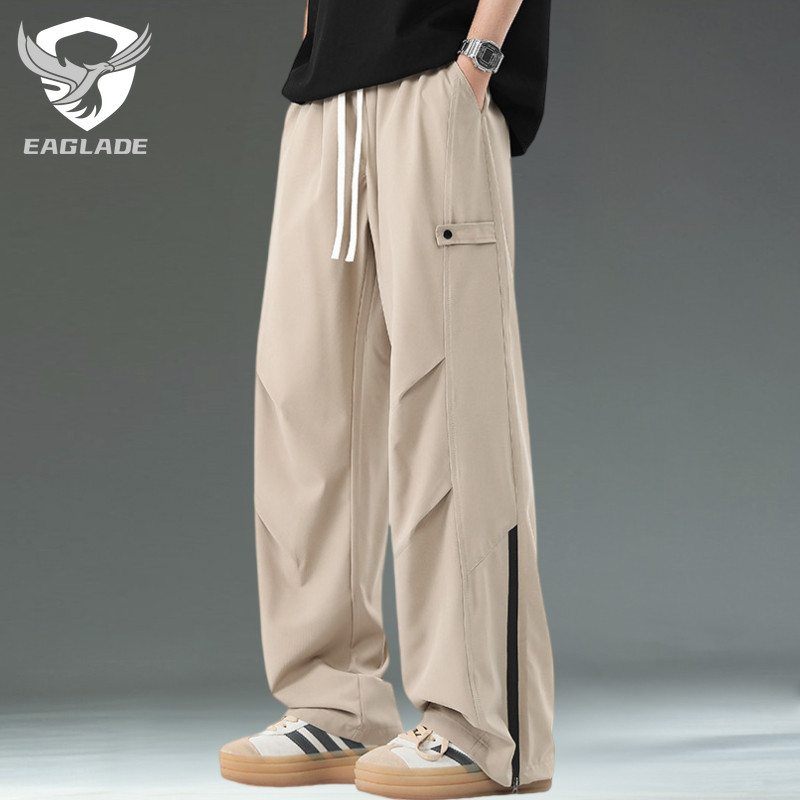 EAGLADE Tactical Cargo Baggy Loose Pants for Men 2810 in Khaki B02