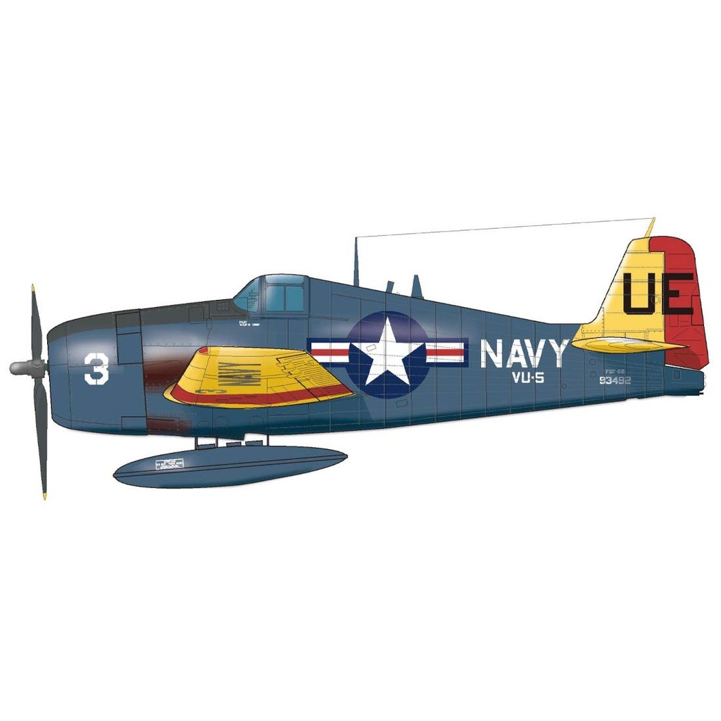 Platz 1/144 United States Navy F6F-5D/K Hellcat Target Control Aircraft/Unmanned Target Drone Target