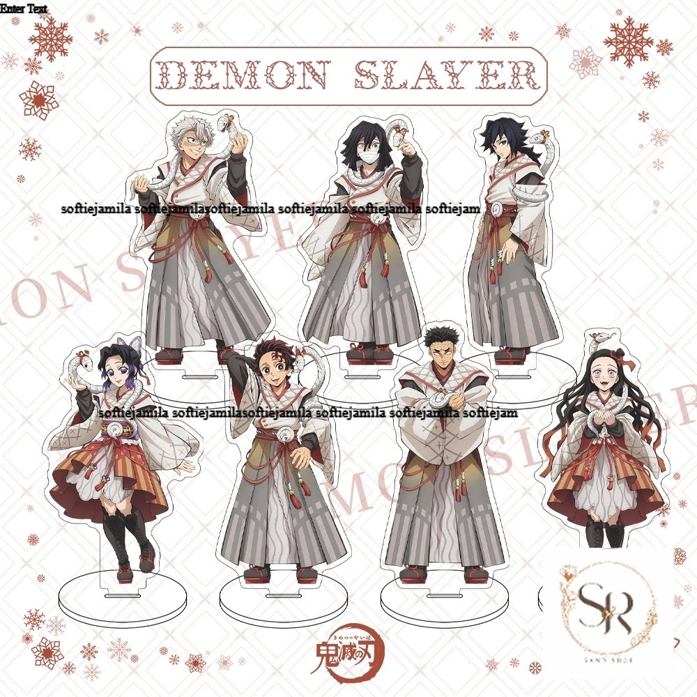 KIMETSU NO YAIBA ver SNAKE standee รุ่นอะคริลิคน่ารักตกแต่งอะนิเมะรูปปั้น