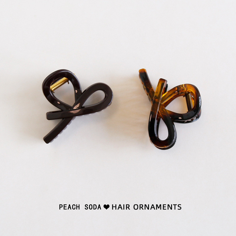 MAUROPOLI Daily Coffee Color Series กิ๊บติดผมประณีต Back Head Grab Clip High-End Temperament Shark Clip