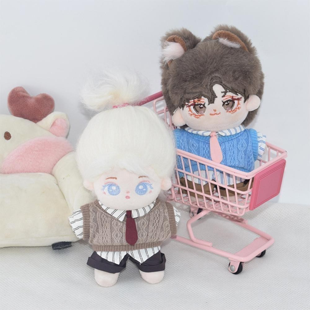 FEELFLY Miniature เสื้อกั๊กเสื้อสูทสําหรับ 10 ซม.ผ้าฝ้ายตุ๊กตาน่ารัก DIY ตุ๊กตาเสื้อผ้าแฟชั่นอุปกรณ์เสริมน่ารักชุดของขวัญสําหรับสาวเพื่อน E2I3 - รูปที่ 4