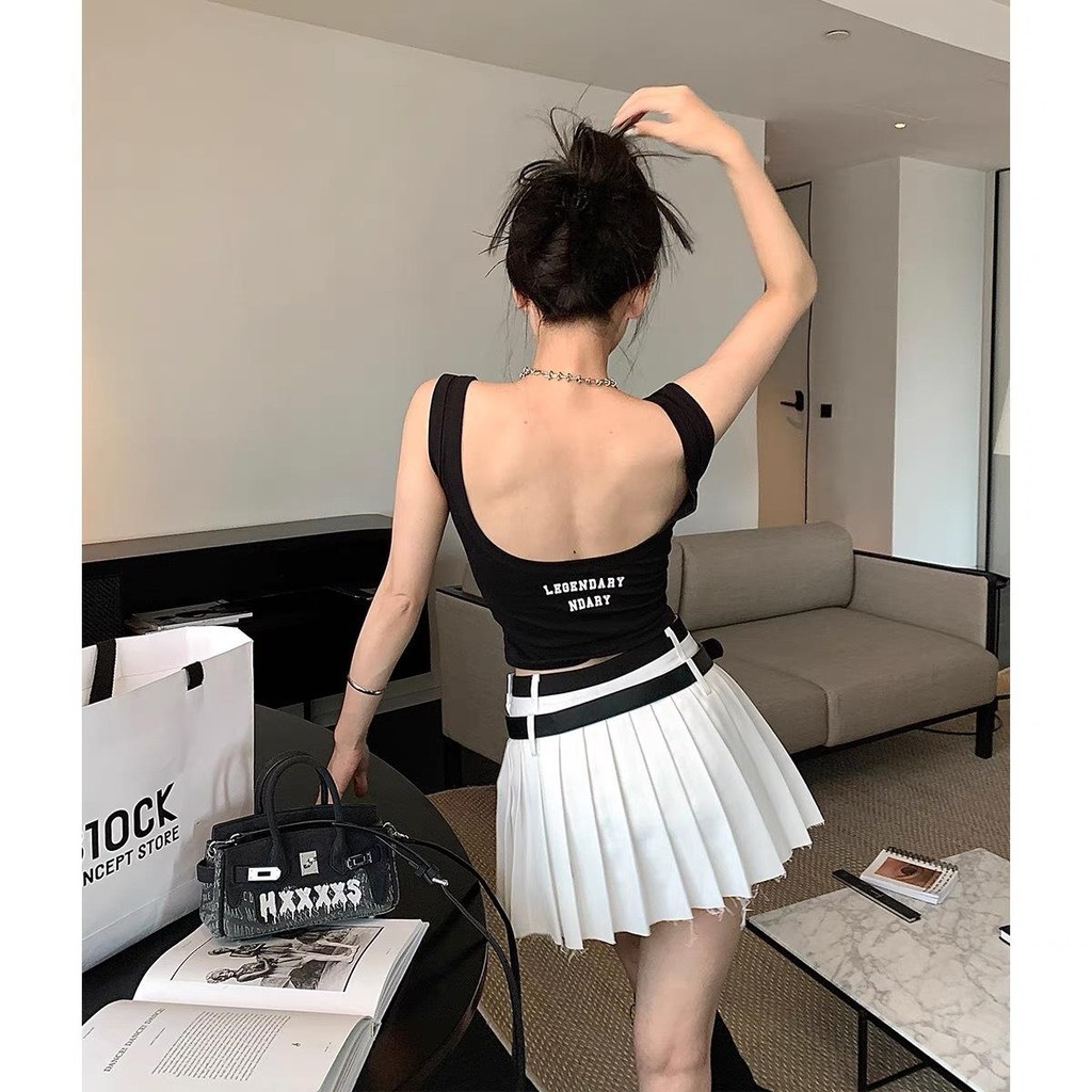 Strawbrary🍓Topbra โชว์หลัง มีหลายสี 28-36 ใส่ได้ เสื้อผู้หญิง แฟชั่น เสื้อเที่ยว ฤดูร้อน