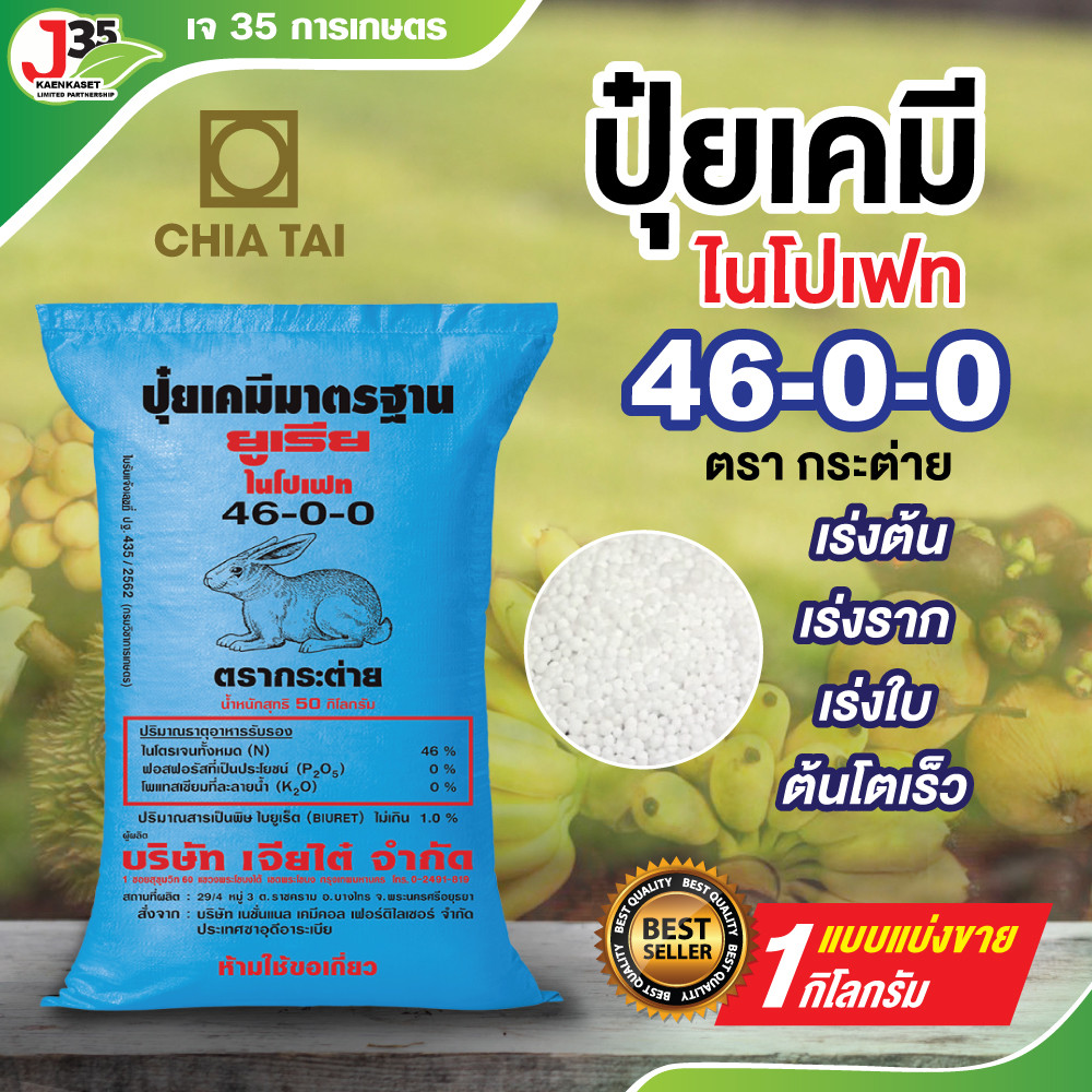 ปุ๋ยเร่งใบงามพืชโตเร็ว ปุ๋ยไนโตรเจน  แม่ปุ๋ย ปุ๋ยยูเรีย  ปุ๋ย 46-0-0 ปุ๋ยเร่งงาม