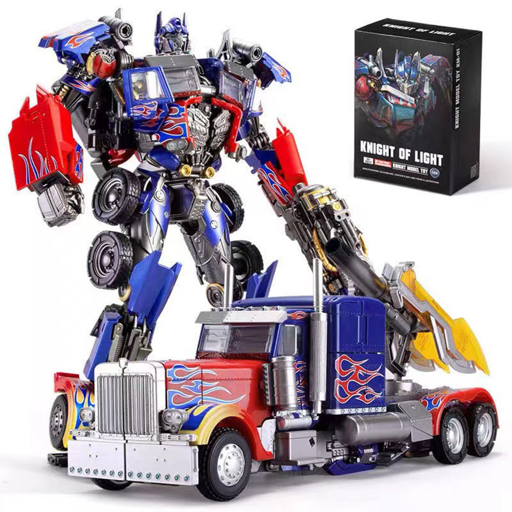 หม้อแปลงรูปของเล่น LS03F Optimus Prime Commander รถบรรทุกของเล่นรุ่นรถหุ่นยนต์ Transforming Figure