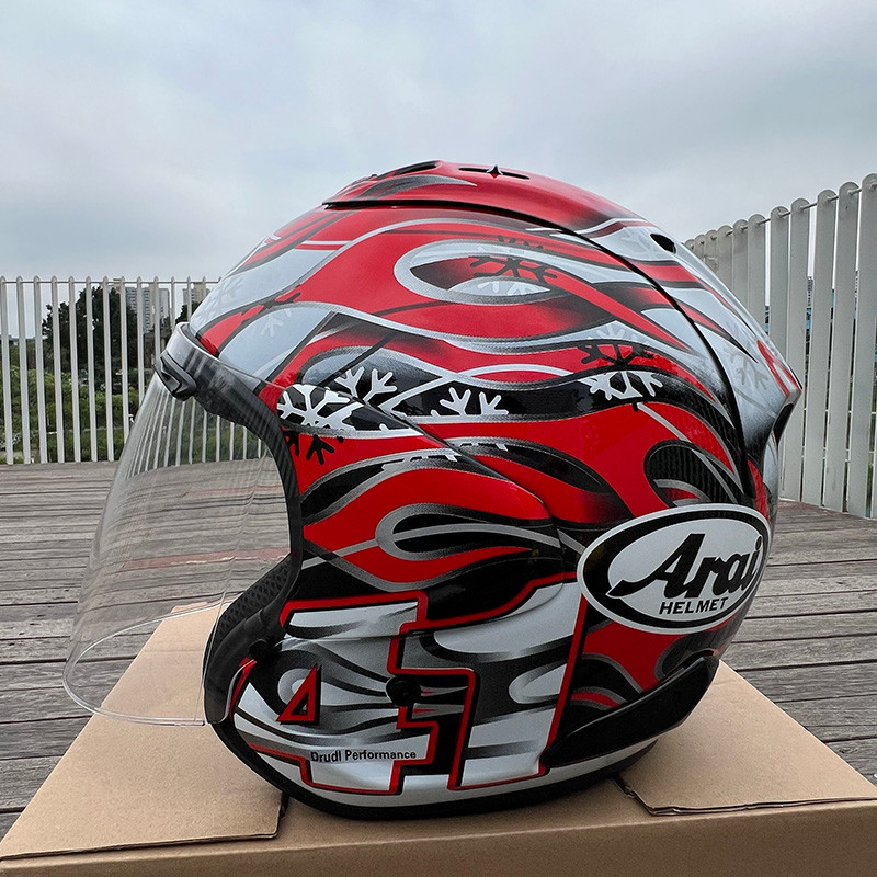 หมวกกันน็อคมอเตอร์ไซค์ VZ RAM หมวกกันน็อคครึ่งใบ หางเล็ก หมวกกันน็อคมอเตอร์ไซค์เลนส์เดียว หมวกกันน็อคปลอดภัย หมวกกันน็อคแข่งมอเตอร์ไซค์