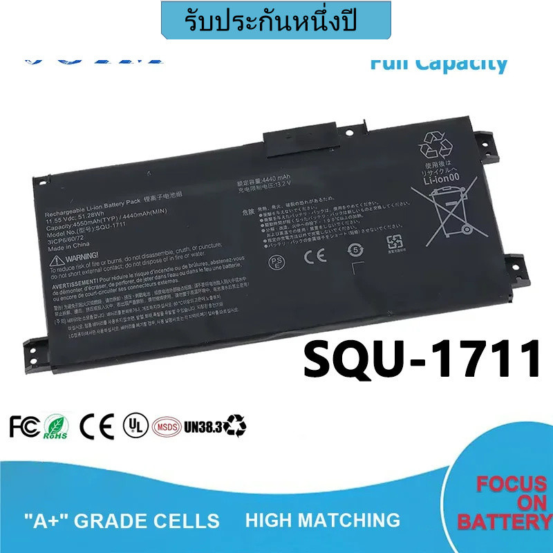 SQU-1711 11.55V 4400mAh แบตเตอรี่แล็ปท็อปสำหรับ ThundeRobot g7000m 911mt 911me g8000m 911Targa 911 A