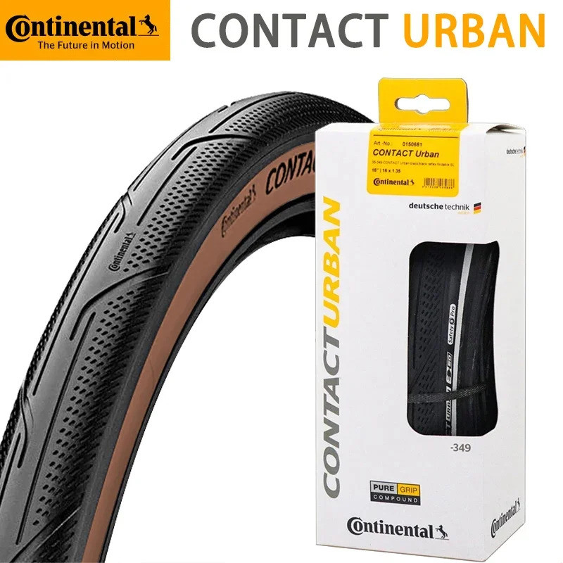 Continental CONTACT URBAN 16x1.35 349 16 นิ้วล้อขนาดเล็กจักรยานพับยางน้ําหนักเบาพิเศษพร้อมแถบสะท้อนแสงยาง Safty Pro