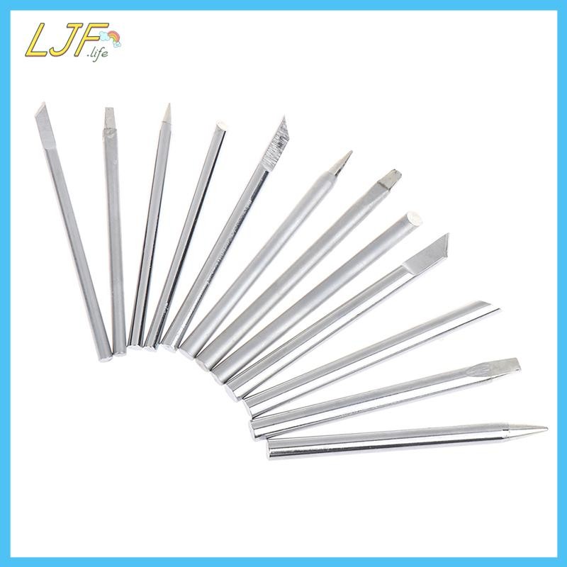 LJF 4 ชิ้น/เซ็ตบัดกรีเหล็กเคล็ดลับ 30 W 40 W 60 W สําหรับภายนอกความร้อนหัวแร้งหัวทองแดงเปลี่ยนเคล็ดล