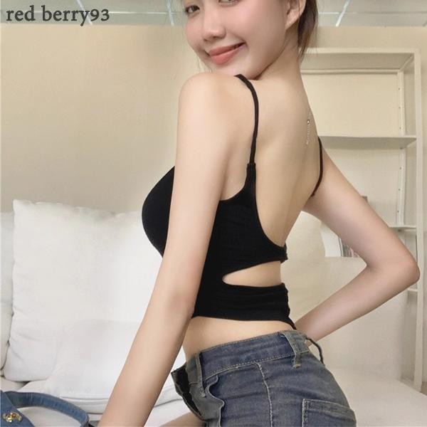 Red Berryสาวฮอตสไตล์ยุโรปและอเมริกันพร้อมแผ่นเสริมหน้าอกและเสื้อกล้ามหลังสวยเซ็กซี่X8790