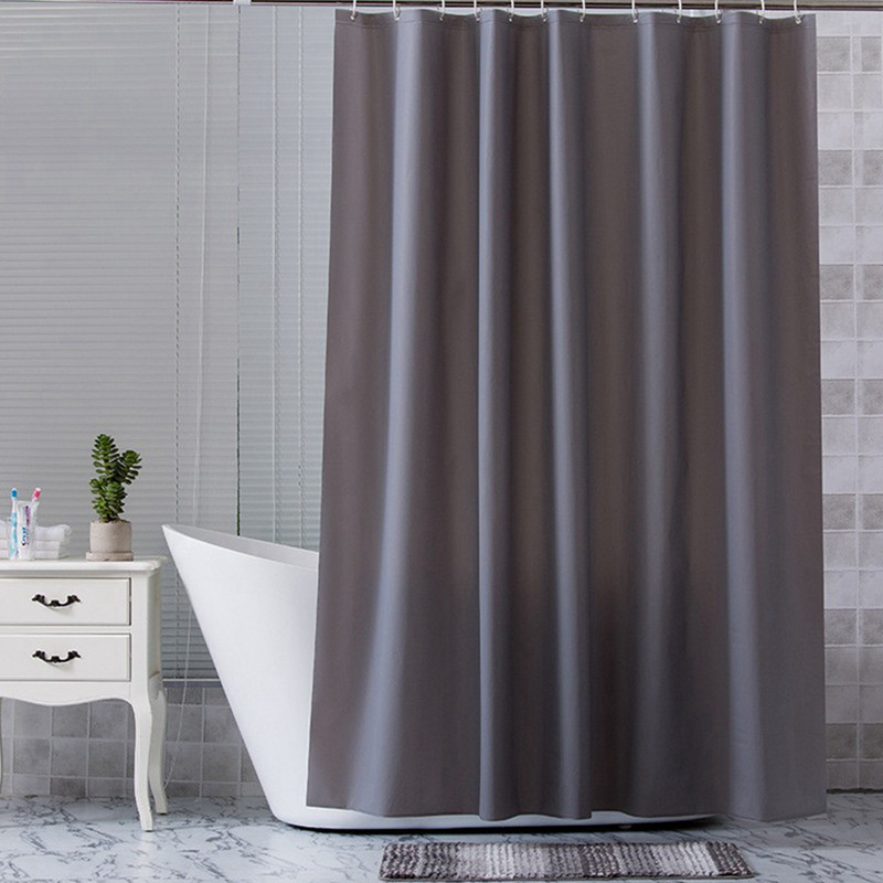 180 X 200ซม ผ้าม่านห้องกันน้ําและกันเชื้อราสีทึบม่านอาบน้ําผ้าห้องน้ําม่านอบอุ่นห้องน้ําพาร์ทิชันม่านทึบแสงแขวนม่านด้วย12ตะขอ