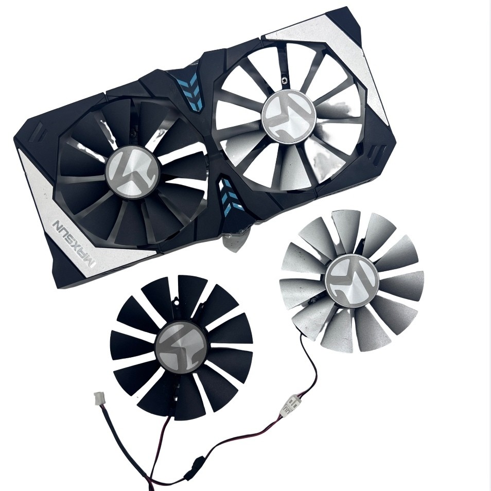 Ming Xuan RX460 560D GTX1060 1050TI Terminator 3G 4G 6G กราฟิกการ์ดพัดลมระบายความร้อน