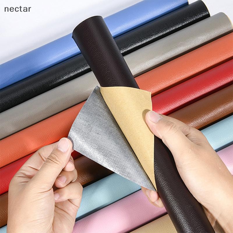 Tar Self Adhesion แพทช์หนัง PU สังเคราะห์หลากสีสําหรับโซฟาซ่อมรู N