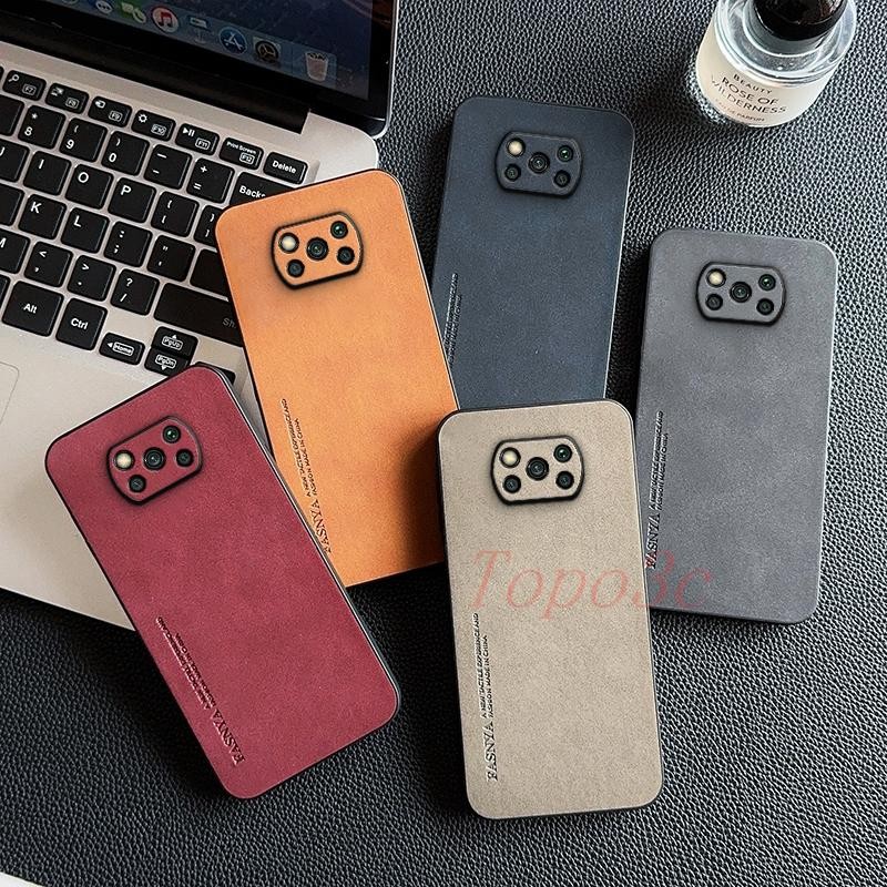 เคส Poco X3 Pro / case Poco X3 NFC เคสโทรศัพท์หนังธุรกิจสีทึบ YBP