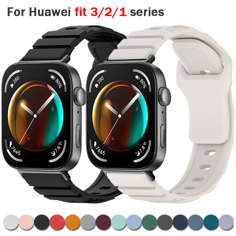 กีฬาสําหรับ Huawei นาฬิกา fit 3 ซิลิโคน correa สําหรับ Huawei นาฬิกา fit 2 1 smartwatch watchband อุ