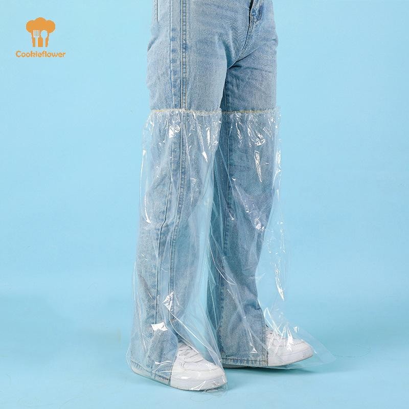 Ckfr ผ้าคลุมบูตและรองเท้าแบบใช้แล้วทิ้ง–รองเท้า Overcover กันลื่นที่ทนทานสําหรับวันฝนตก ใหม่