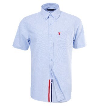 ELLE HOMME เสื้อเชิ้ตคอปก แขนสั้น มีกระดุม ผ้าพื้น ทรงสมาร์ท มีให้เลือก 2 สี รุ่น W8B680