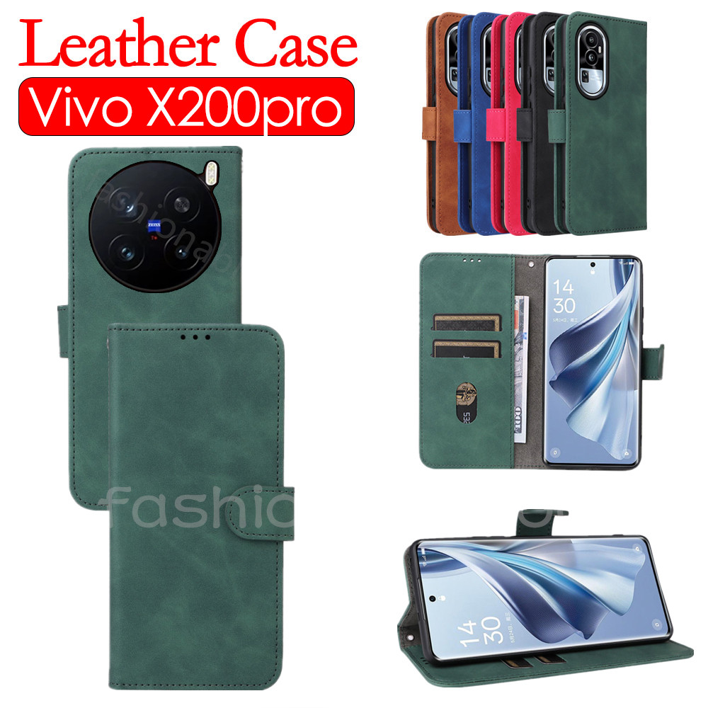 Flip หนังสําหรับ Vivo X100 X200 fe Pro Mini S X200pro Mini X200promini X100spro X200S X200FE VivoX20