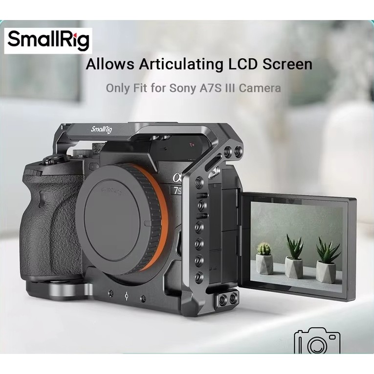 Smallrig DSLR สําหรับ A7S3 กล้อง Rig A7siii รูปแบบกรงสําหรับ Sony Alpha 7S III กล้องกรง A7siii กรง R