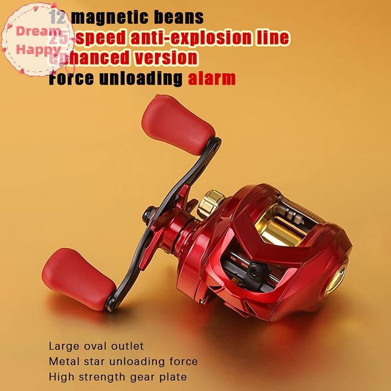 Dreamhappy Casg Rod To Fight The Black Road Ya Fishing Reel Magnetic Double Brake Teardrop Wheel Anti-Flying Line Long-Distance Casg Road Ya Wheel Teardrop Wheel TH