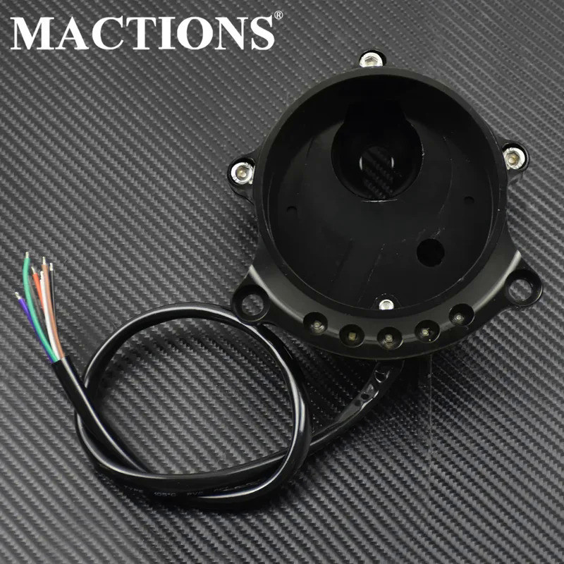 MoMotorcycle CNC Instrument Mounting Cafe Speedometer Bracket Aluminum Black For Harley Sportster XL