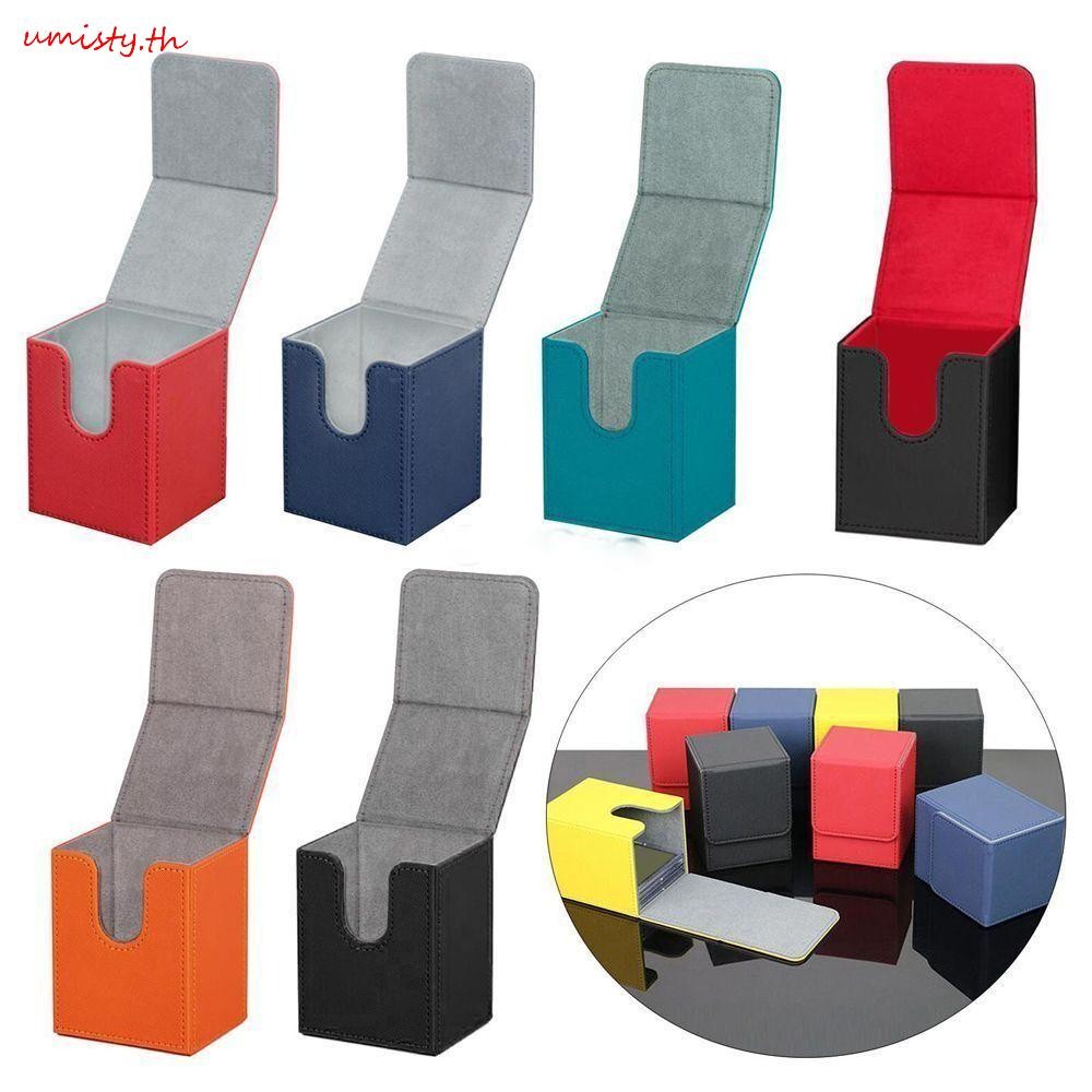 Umisty Deck Box, Storage Organizer Game MTG Trading Card Holder, Gift Box Collectible Game PU Protectors Card Deck Children