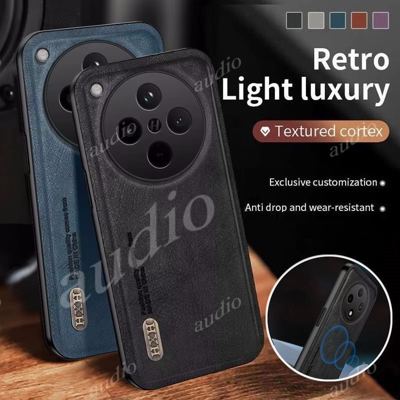 Oppo Find X8 Pro X8Pro 5G สําหรับ Oppo FindX8 Pro 5G 2024 Luxury Matte หนัง Textured โทรศัพท์สําหรับ