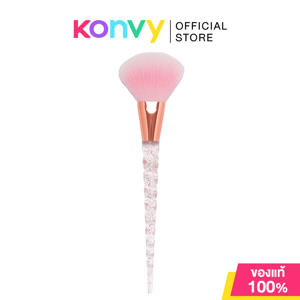 Mei Linda Ice Crystal Powder Brush #01 เมลินดา แปรงแต่งหน้าสำหรับปัดแป้ง.