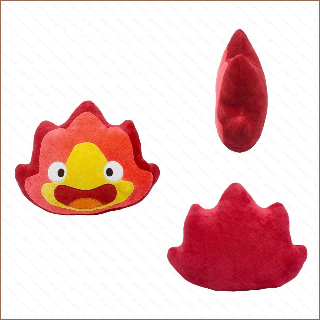 Hq2 Howls Moving Castle Calcifer ของเล่นตุ๊กตาตุ๊กตาตุ๊กตาของขวัญเด็กตกแต่งบ้านโยนหมอนของเล่นเด็ก