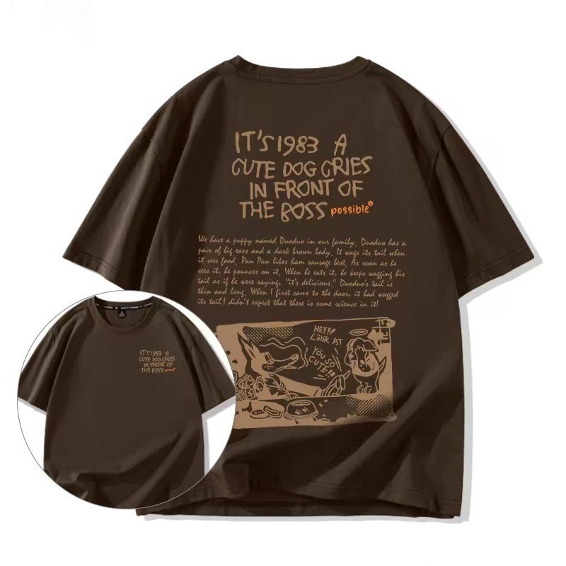 COD✅ (ส่งจากกรุงเทพ)BOOM Shop เสื้อยืดคอกลม พิมพ์ลายการ์ตูน สไตล์เกาหลี โอเวอร์ไซซ์ แฟชั่นสําหรับผู้ชาย และผู้หญิง