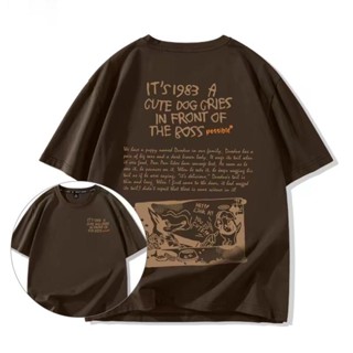 COD✅ (ส่งจากกรุงเทพ)BOOM Shop เสื้อยืดคอกลม พิมพ์ลายการ์ตูน …