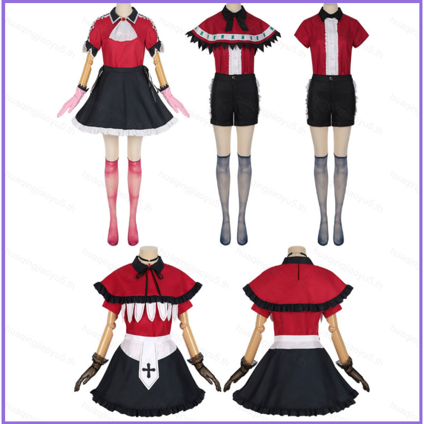 Hq5 Oshi no Ko คอสเพลย์เครื่องแต่งกายชุดอะนิเมะ MEM Ruby Hoshino Arima Kana xmas คริสต์มาสการแสดงบนเวทีชุดฮาโลวีน