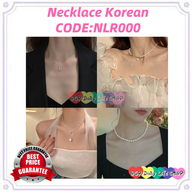 สร้อยคอเกาหลี Love Heart Simple Gold Sliver Chain แฟชั่นผู้หญิงเครื่องประดับหมี Choker-NLR000 เวอร์ช