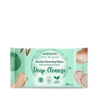 Watsons วัตสัน ไมเซลล่าร์ คลีนซิ่ง ไวพ์ ดีพ คลีนซ์ 20 แผ่น.
