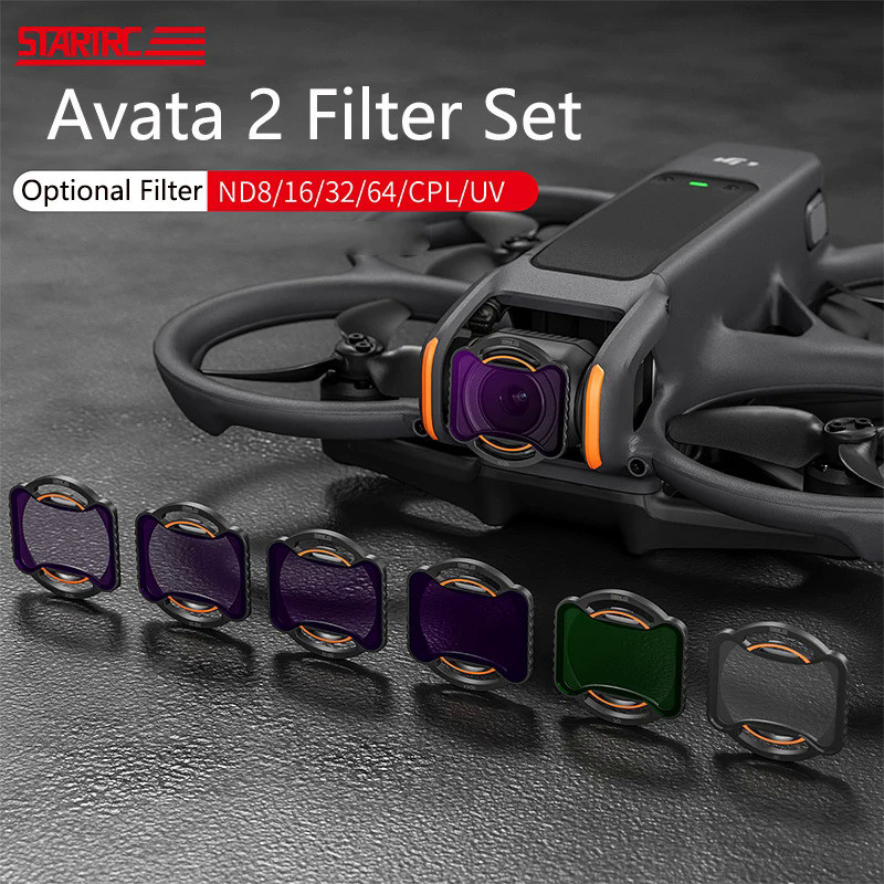 STARTRC Lens Filter For DJI Avata 2 Accessories CPL UV ND8 ND16 ND32 ND64 ND256 Filters Set Avata 2 