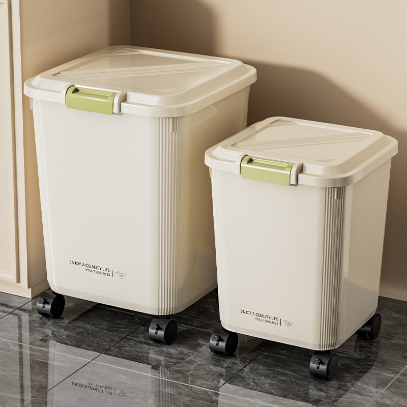 ถังข้าวสาร กล่องเก็บอาหารแห้ง ฝาปิดกันความชื้น กันแมลง Simple Thailand rice container