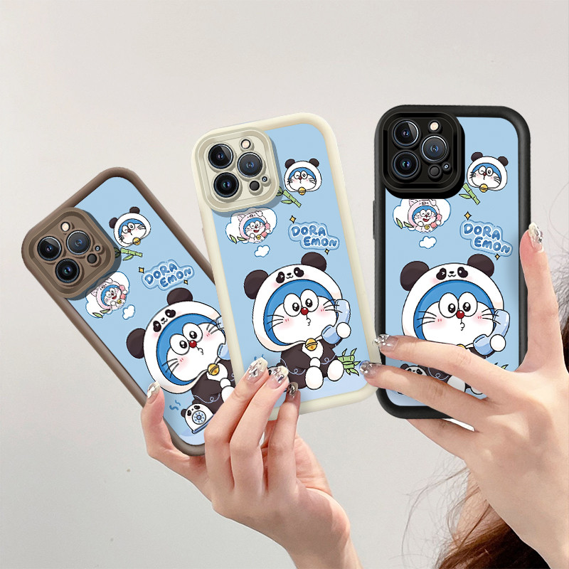 เคสโทรศัพท์สําหรับ OPPO F5 เยาวชน F7 F9 F11 Pro F17 Pro F19 Pro F21 Pro น่ารักโดราเอมอนโทรศัพท์กันกระแทกกันฝุ่น