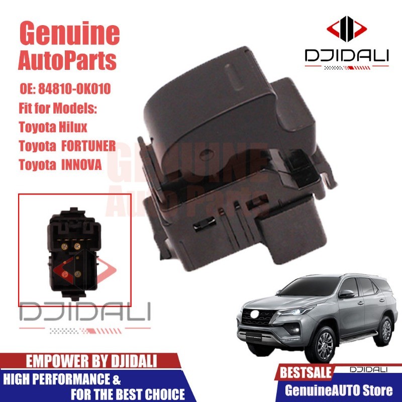 สวิตช์กระจกไฟฟ้าสําหรับ Toyota Hilux Vigo Fortuner 84810-0K010