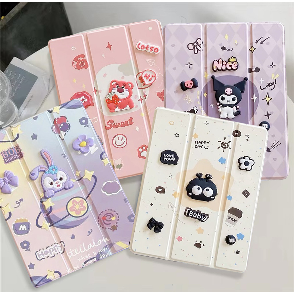 010.เคสฝาพับ เคส สำหรับ OPPO Pad neo 11.4 2024 มีช่องใส่ปากกา เคสหนัง ลายการ์ตูน น่ารัก เคสกันกระแทก Smart Case