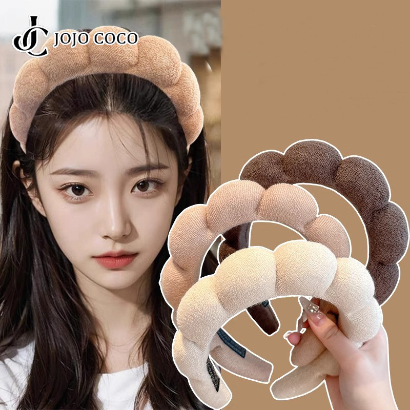 Jojo COCO ยางรัดผมเมฆตุ๊กตาสไตล์เกาหลีสไตล์เรียบง่ายและอ่อนโยนเครื่องประดับกิ๊บติดผมสําหรับผู้หญิง