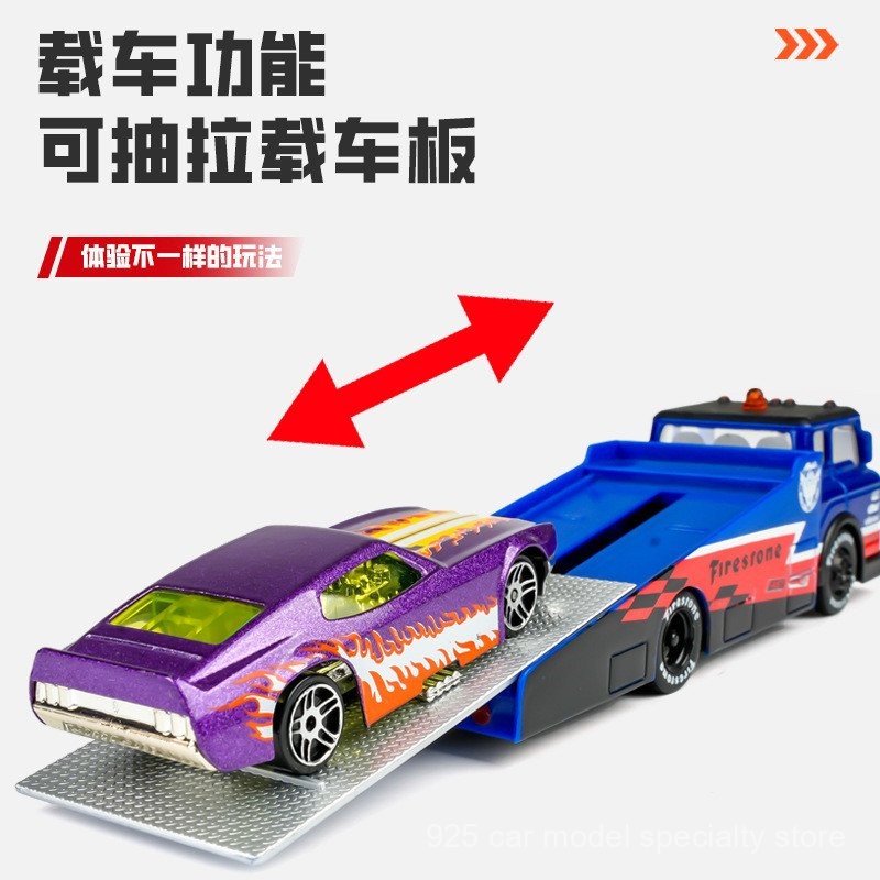 ใหม่1/64โลหะผสมวิศวกรรมรถชุดรถบรรทุกทำลายรถขนส่งรถขนส่งรถกู้ภัยรถพ่วงจำลองรถ xxi0