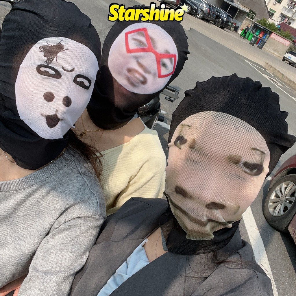 Creative Prank Emoji Headgear-ผู้ที่ชื่นชอบ Headdress-ตลกกันฝุ่นและกันแดด Headwear-3D หน้ากากอิโมจิตลกไม่มีรอยต่อ