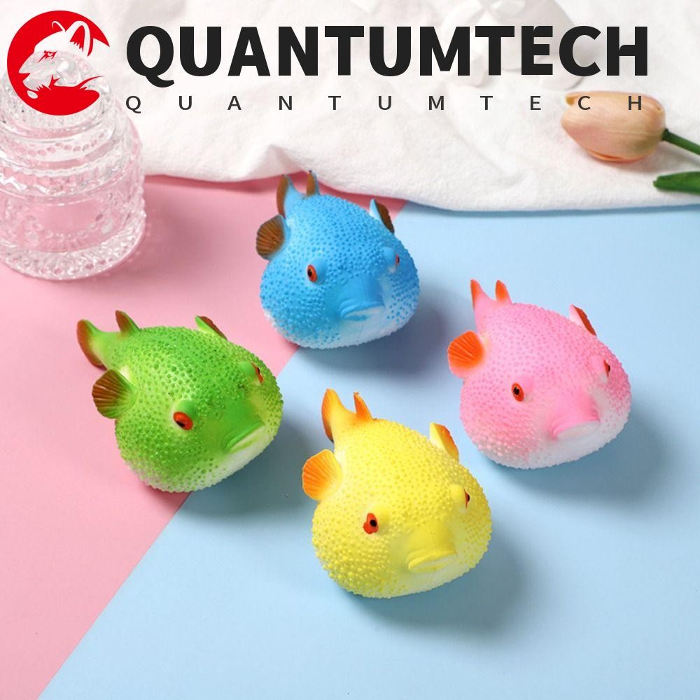 Quantumtech Pufferfish บีบของเล่นหยิก, TPR ช้า Rebound Pufferfish บีบของเล่น, Pinch Soft FidgetToy จ