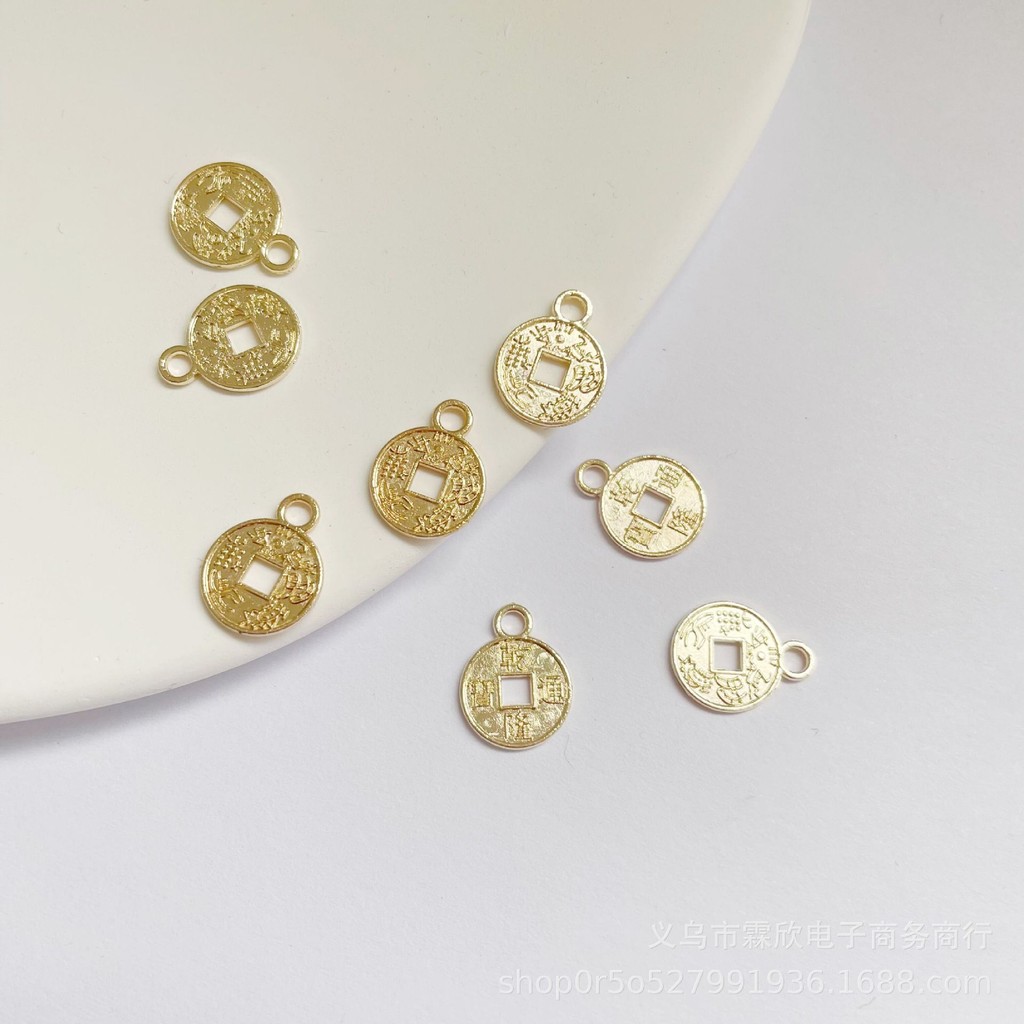 50pcs โลหะทองแดงจี้ DIY เครื่องประดับผมสร้อยข้อมือสร้อยคอต่างหูพู่เครื่องประดับลูกปัดขายส่ง