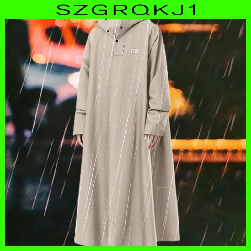[szgrqkj1] Rain Poncho แขนยาว Rain Cape เสื้อกันฝนสําหรับขี่งานกีฬาตกปลา