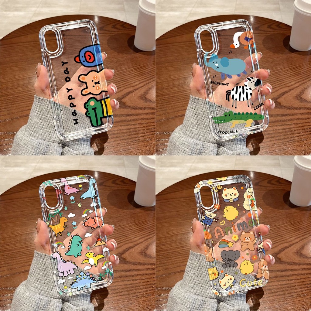 เคส for OPPO A60 A17K A18 A38 A78 A98 A16 A15 A54 A55 A52 A94 A57 A77S A12 A31 A9 A5 การ์ตูน ซิลิโคนอ่อนนุ่ม กันกระแทก