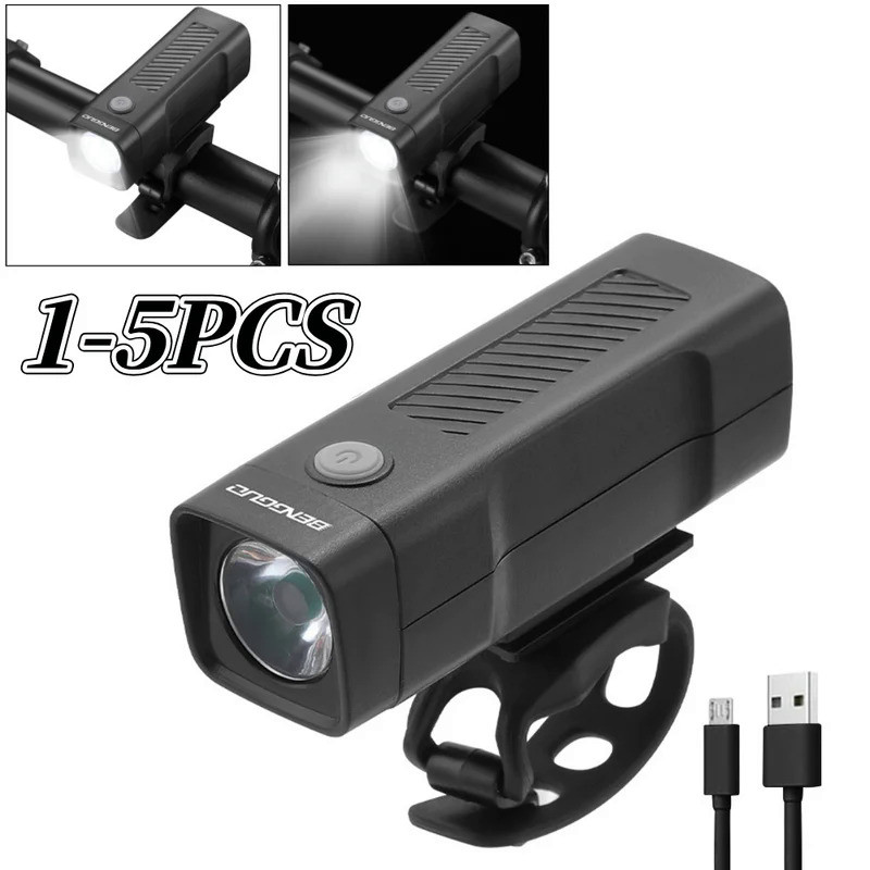 Bike Lights USB Rechargeable Bike Headlight 3 Modes Bicycle Light Waterproof Bike Front Light for Ni