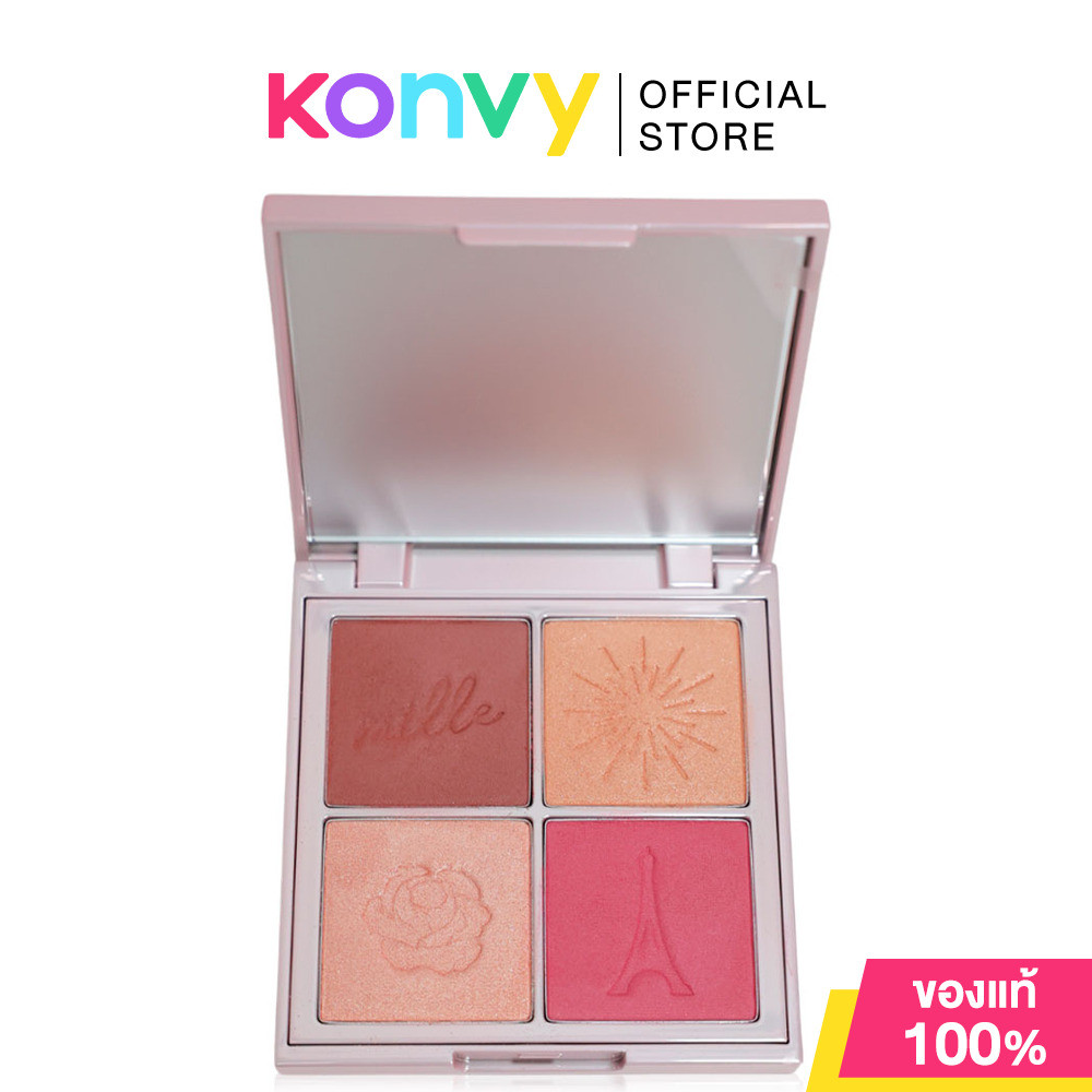 Mille L'Amour A Paris Blusher 15.2g มิลเล่ บลัชออนที่ให้ความโกลว์อย่างไร้ที่ติ.